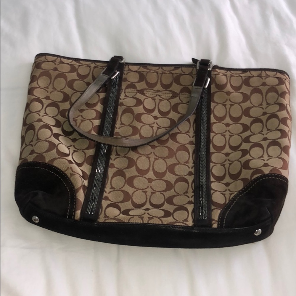 Vintage Coach Tote in Brown